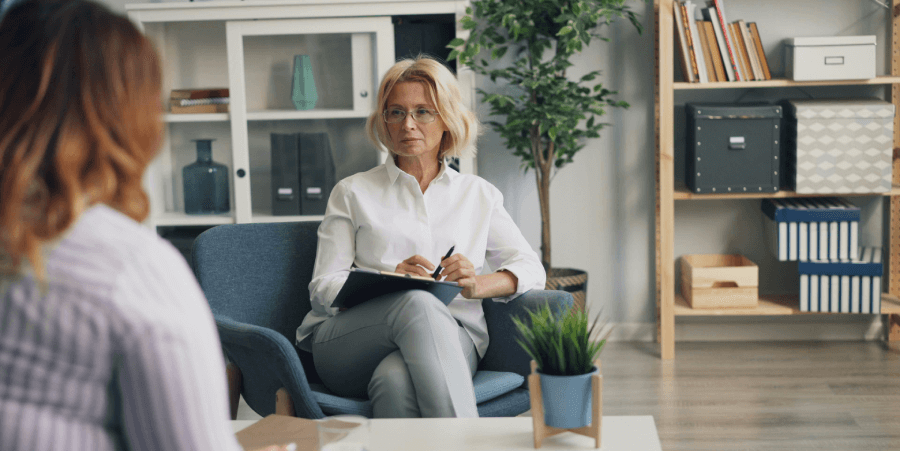 Psychotherapist Working