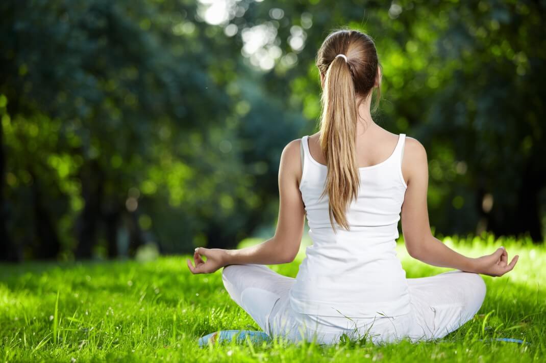 Yoga in the garden