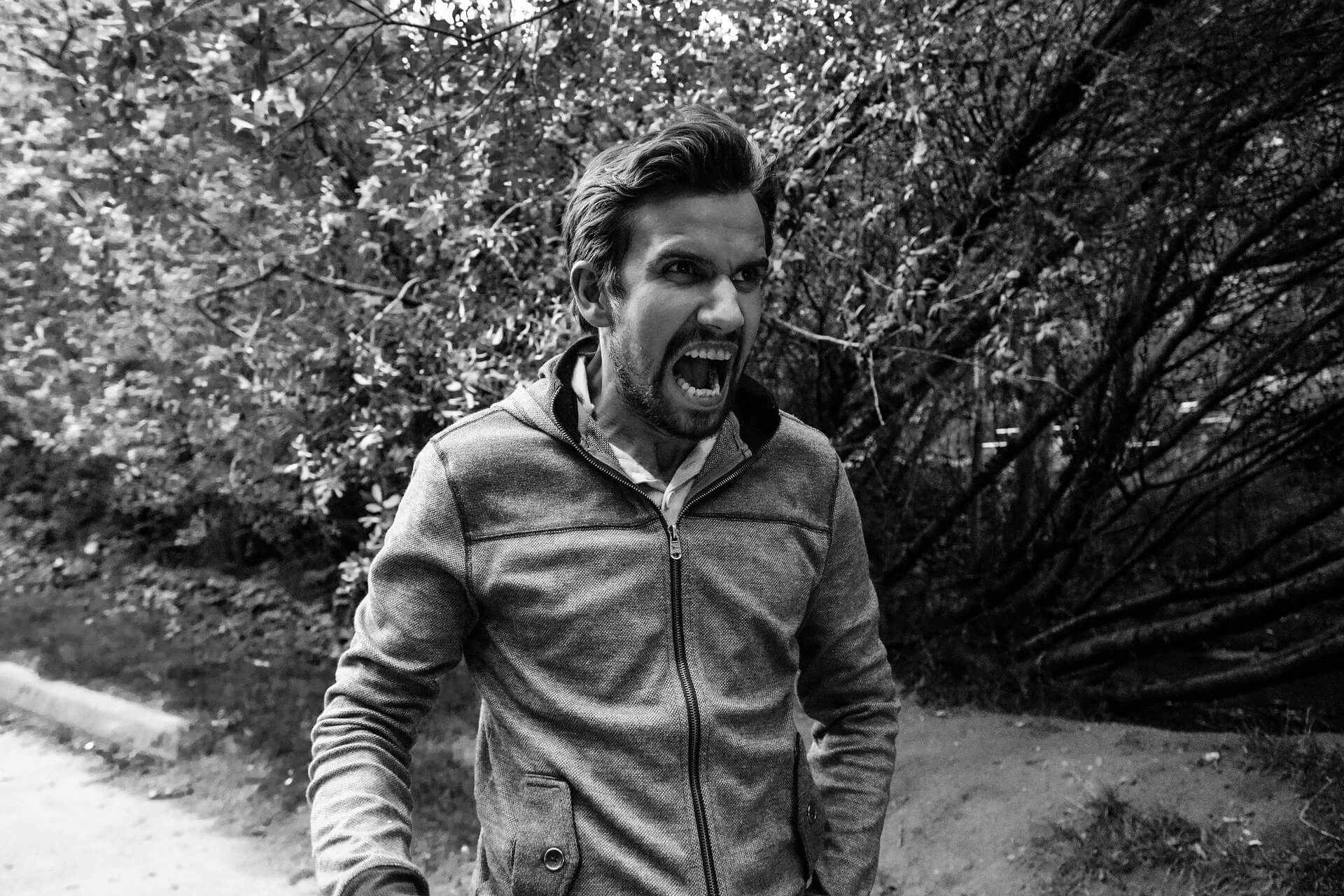 Angry man