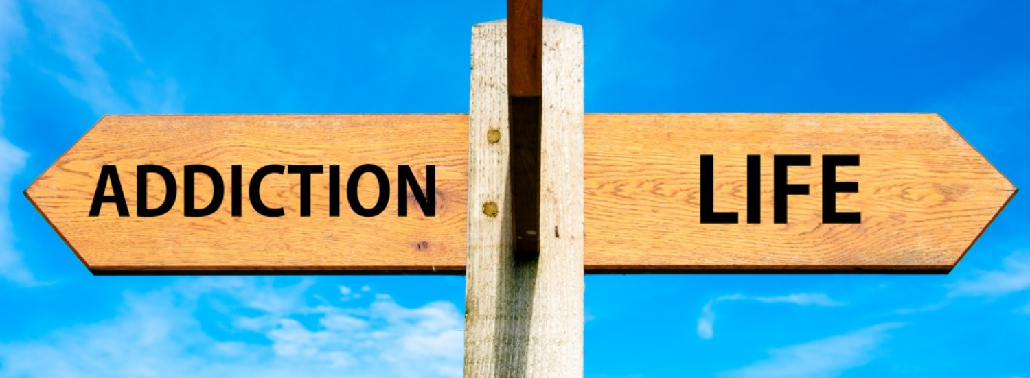 Addiction Or Life Sign Post