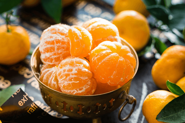 Bowl Of Tangerine Segments