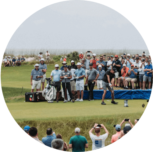 Golfer Teeing Off