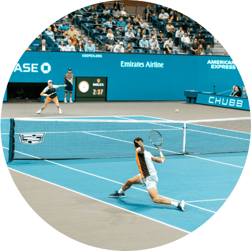Professional Tennis Match