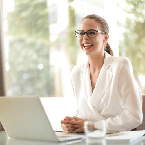 Happy Business Woman