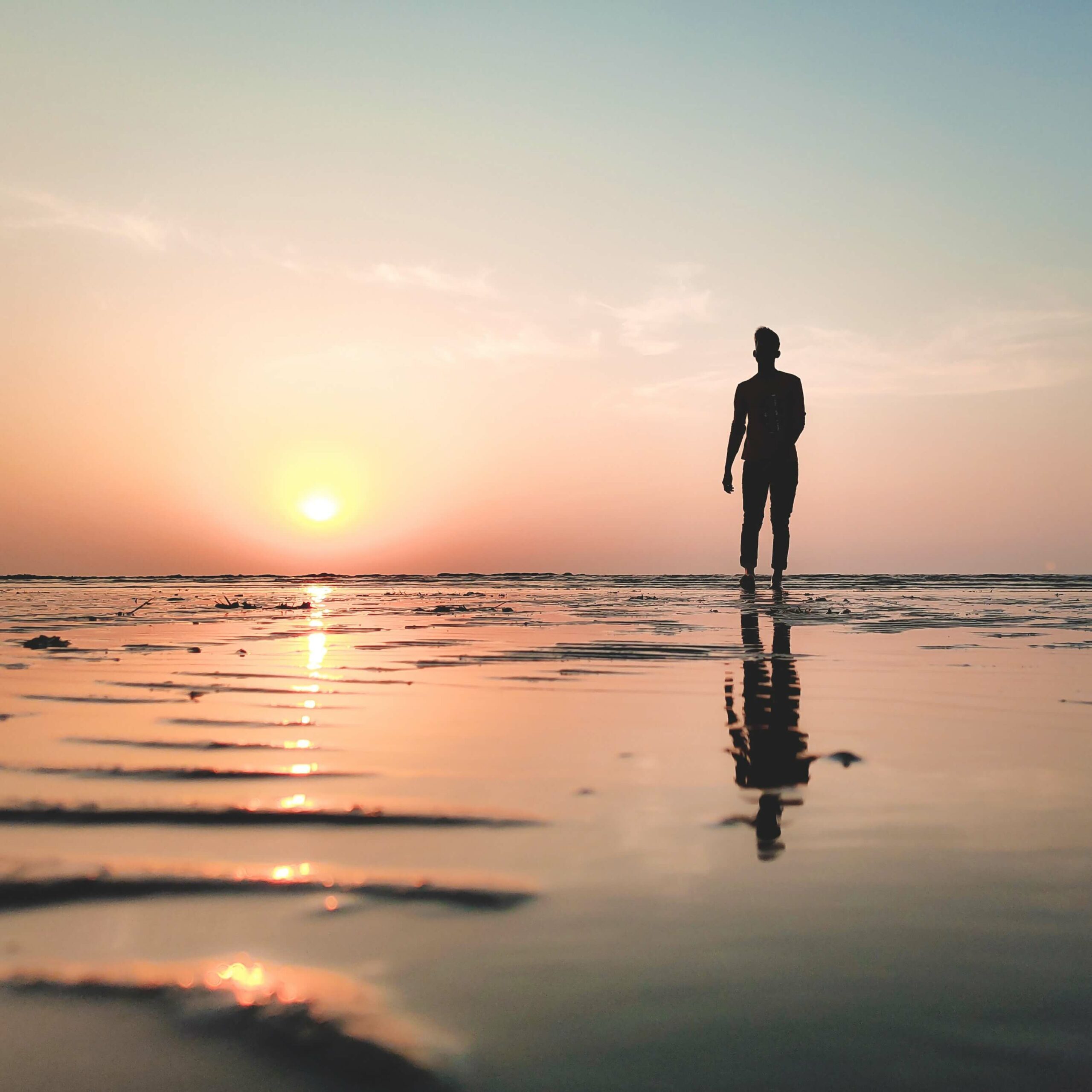 Man Paddling